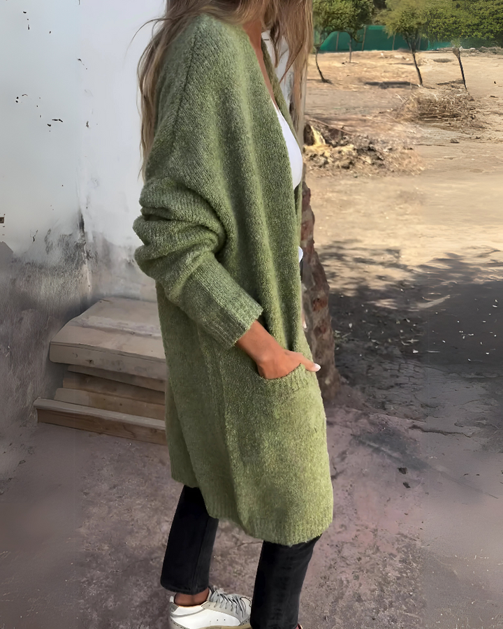BELIA - CARDIGAN DÉCONTRACTÉ EN MAILLE AVEC POCHES