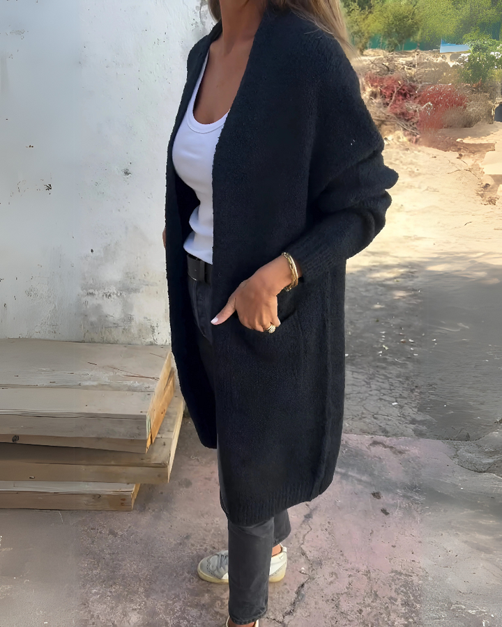 BELIA - CARDIGAN DÉCONTRACTÉ EN MAILLE AVEC POCHES