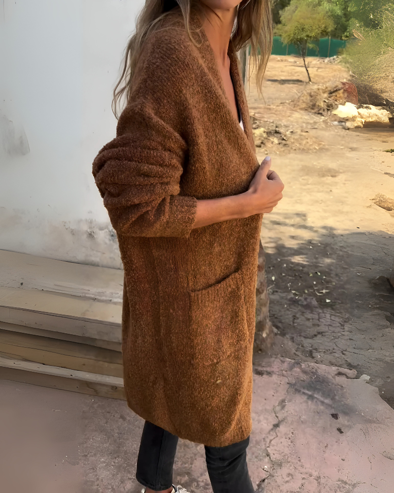 BELIA - CARDIGAN DÉCONTRACTÉ EN MAILLE AVEC POCHES