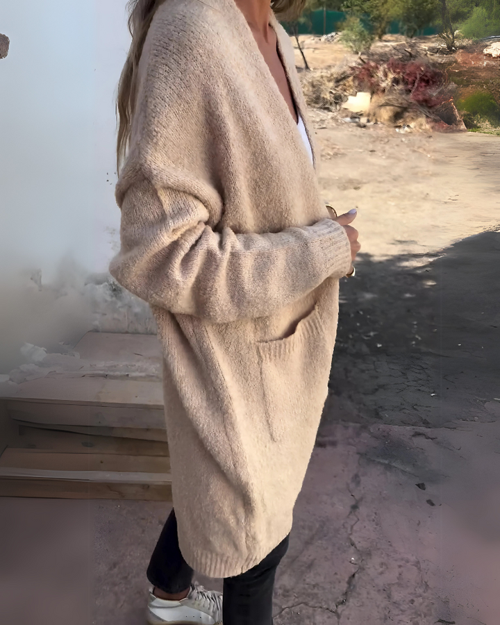 BELIA - CARDIGAN DÉCONTRACTÉ EN MAILLE AVEC POCHES