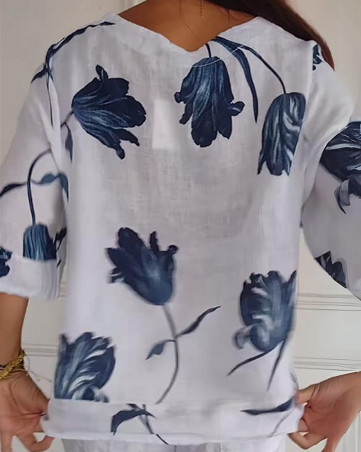 ELISA - Chemise Décontractée en Coton