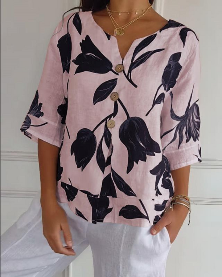 ELISA - Chemise Décontractée en Coton