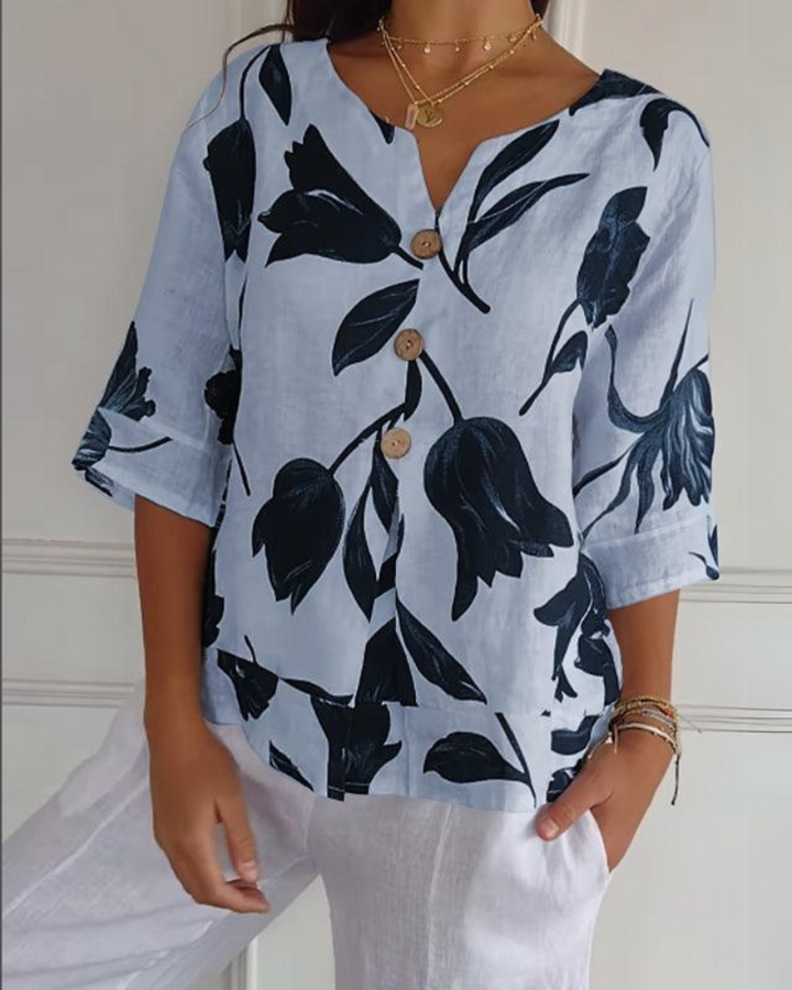 ELISA - Chemise Décontractée en Coton