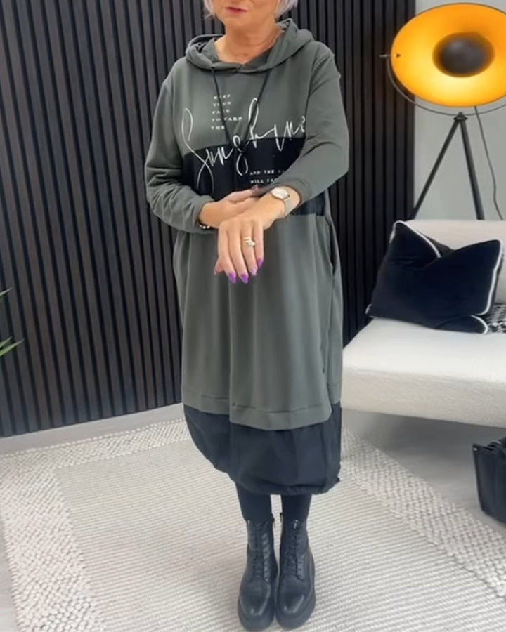 SEMBA - ROBE À CAPUCHE DÉCONTRACTÉE