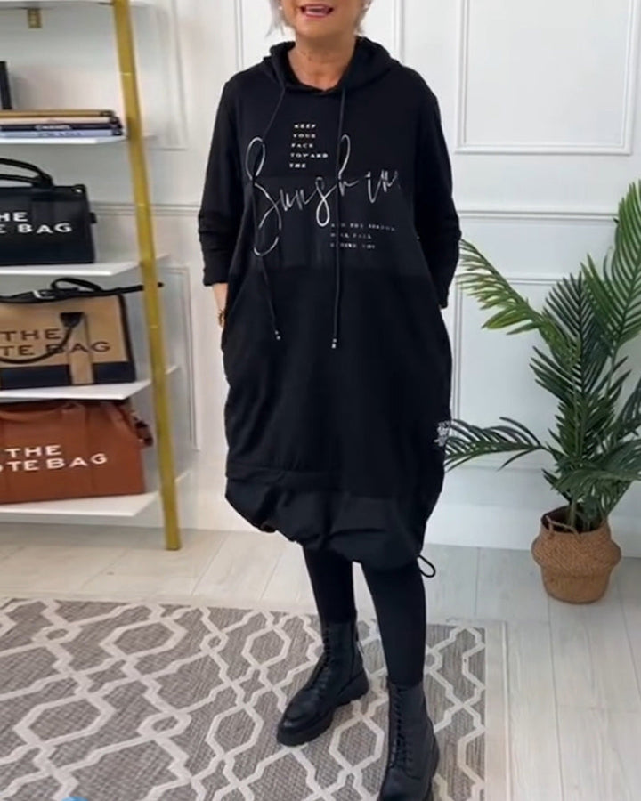 SEMBA - ROBE À CAPUCHE DÉCONTRACTÉE