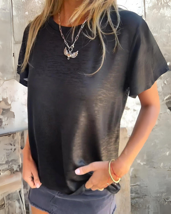 MARIONA - T-Shirt Élégant à Manches Courtes
