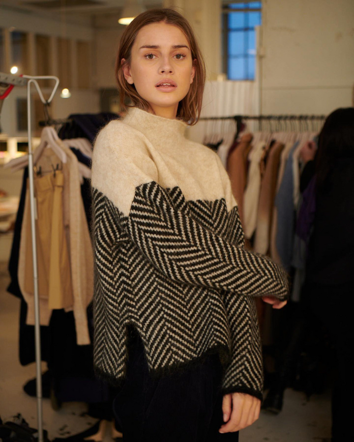 MALENE - PULL À COL ROULÉ EN COTON