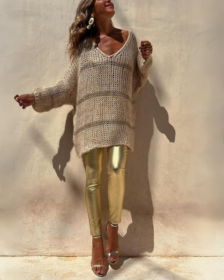 IVAGI - PULL-OVER LOOSE COLORBLOCK À RAYURES POUR BRUNCH