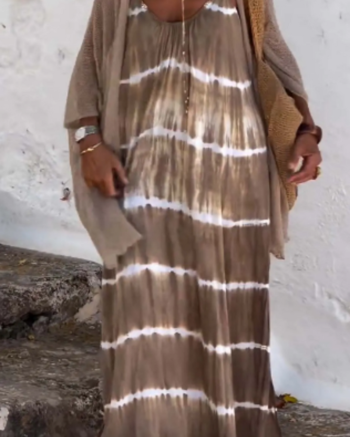 BELINA - ROBE BOHO TIE-DYE