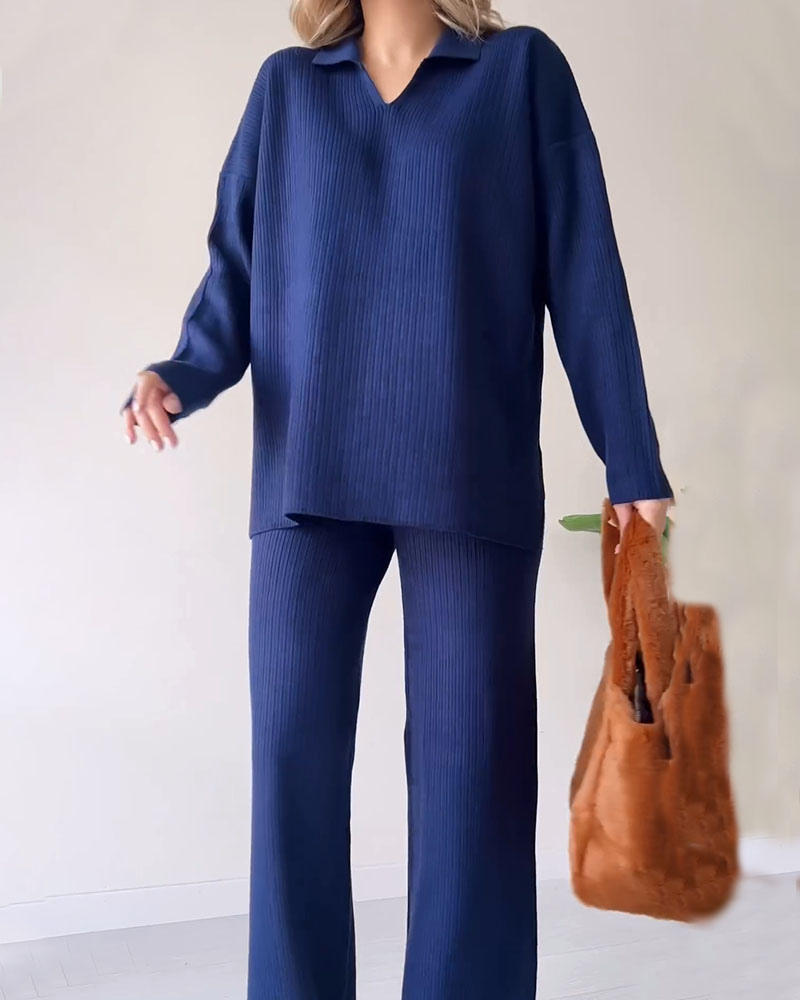 CORIA - Ensemble deux pièces décontracté en tricot