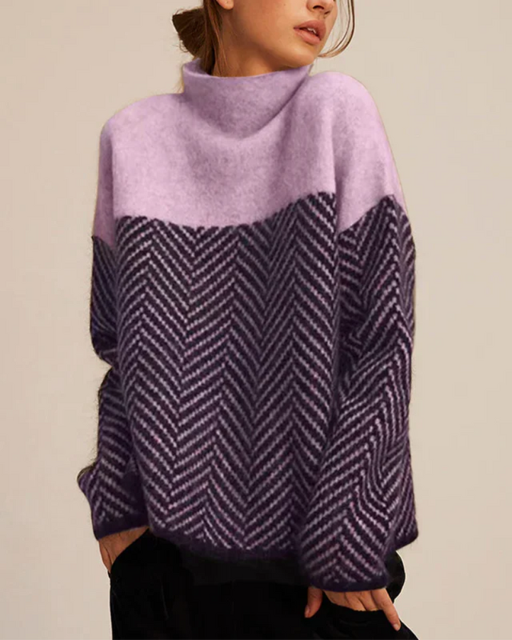MALENE - PULL À COL ROULÉ EN COTON